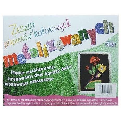 Zeszyt papierów kolorowych C5 metalizowanych GIMAR