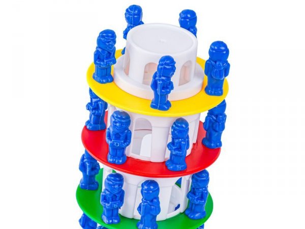 Rodzinna gra zręcznościowa CHWIEJNA WIEŻA &quot;Wobbly Tower&quot; Ruchoma, krzywa wieża