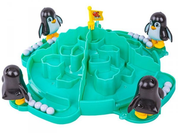 Rodzinna gra zręcznościowa, planszowa PINGWINKOWE PIŁKARZYKI, Piłka nożna &quot;Penguins, Set, Go!&quot;
