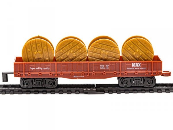Realistyczna Kolejka Rail King - Parowóz + 3 Wagony
