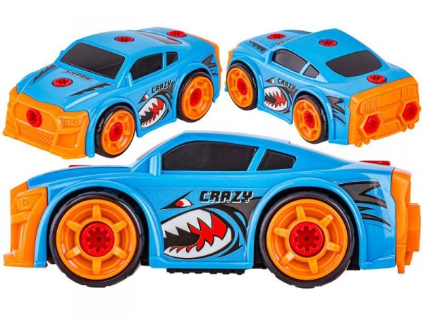 Sportowy Samochód do rozkręcania i skręcania 2w1 TUNING + Wkrętarka