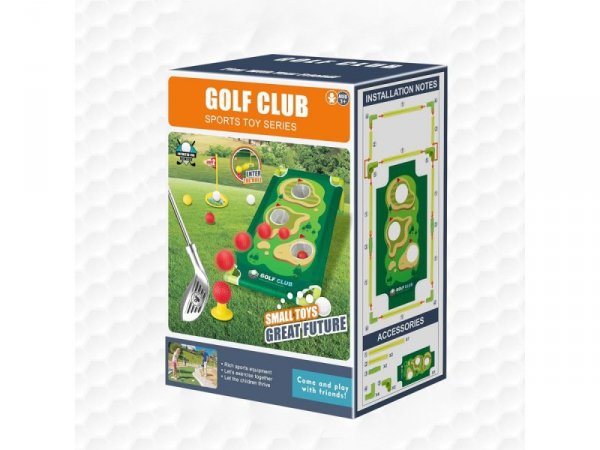 Mini golf, Zestaw dla dzieci do gry w mini golfa, Plansza + Kije + Akcesoria
