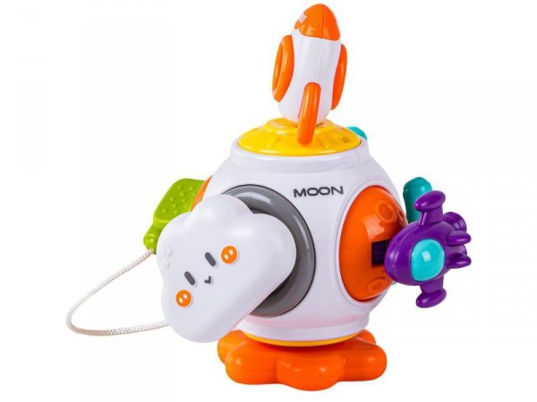 Kostka Sensoryczna Edukacyjna Interaktywna Zabawka Stacja Kosmiczna Rakieta