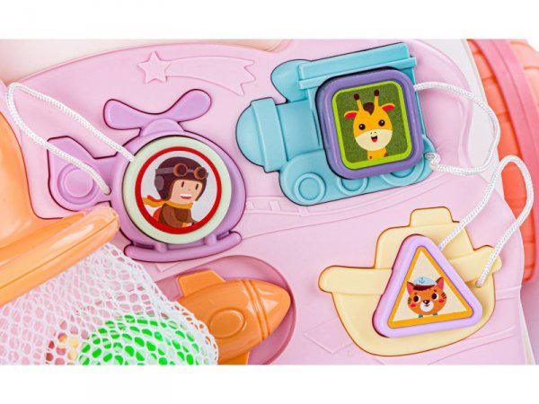 Chodzik Edukacyjny, Muzyczny Pchacz, Stolik BIAŁO-RÓŻOWY