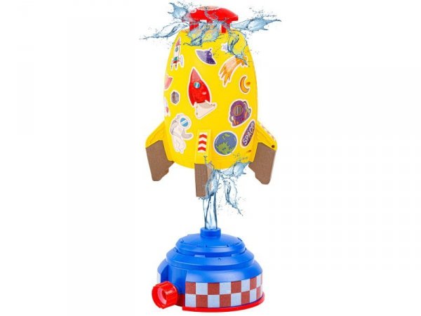 RAKIETA WODNA Wyrzutnia rakiety wodnej, Water Rocket, Zraszacz, ŻÓŁTA KOSMICZNA