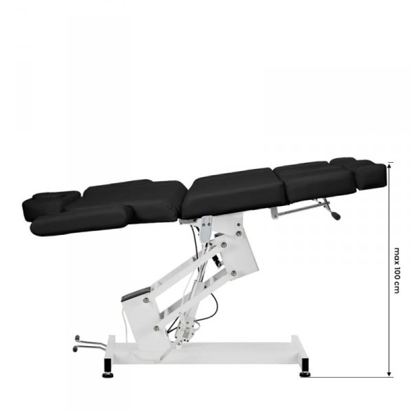 Fotel kosmetyczny do pedicure elektryczny Azzurro 706 1 silnik czarny