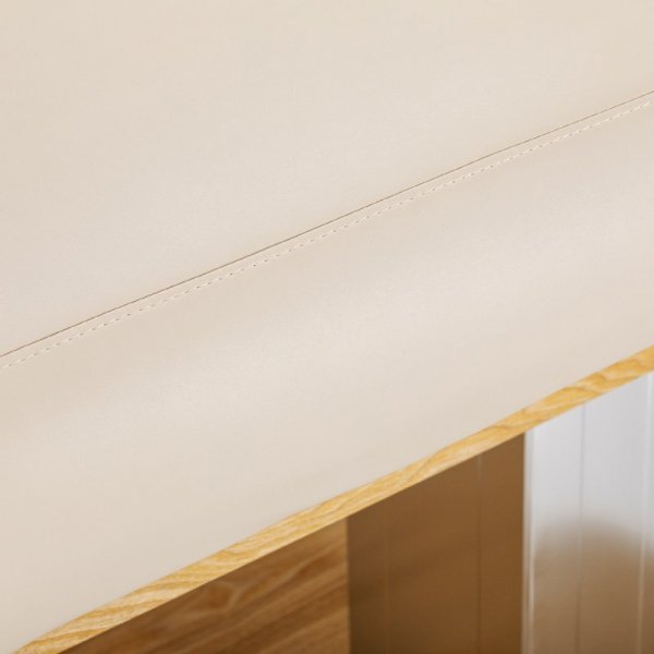 Leżanka SPA Sillon Comfort kremowa z jasnobrązową podstawą