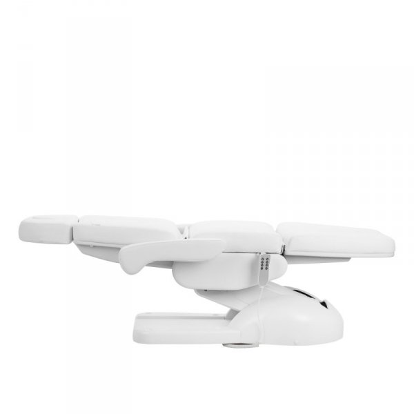 Fotel kosmetyczny elektr. Azzurro Lux 4m biały z kołyską