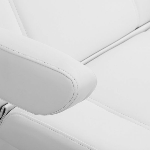 Fotel kosmetyczny elektr. Azzurro Lux 5m biały