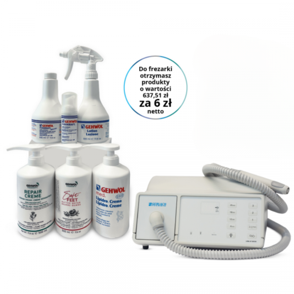 PROMOCJA Gerlach - Frezarka do pedicure Luna AT Micro z pochłaniaczem pyłu VAT 23%