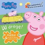 Świnka Peppa Układanka Kolorowanka W drogę (puzzle)