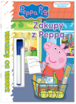 Świnka Peppa Zadania do ścierania 4 Zakupy z Peppą