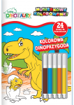 Lubię Dinozaury Numerkowe kolorowanki 3 Kolorowa Dinoprzygoda