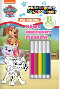 Psi Patrol Numerkowe kolorowanki 9 Nowe przygody piesków 