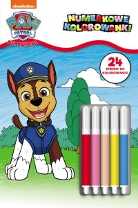 Psi Patrol Numerkowe kolorowanki 4 (Chase)