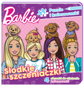 Barbie Puzzle i kolorowanki Słodkie szczeniaczki 