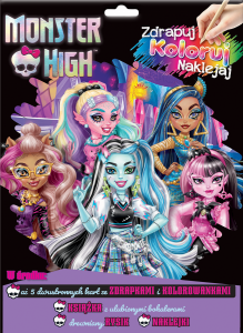 Monster High Zdrapuj, koloruj, naklejaj 1