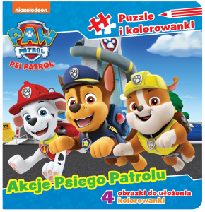 Psi Patrol Puzzle i kolorowanki 3 Akcje Psiego Patrolu