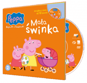 Świnka Peppa Bajeczki z Książeczki 2 Mała świnka - książka z płytą DVD