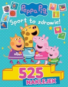 Świnka Peppa 525 naklejek Sport to zdrowie!