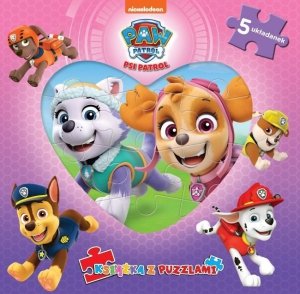 Psi Patrol Książka z puzzlami (Everest i Skye)