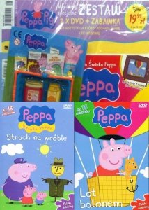 Świnka Peppa magazyn Wydanie specjalne zestaw 2 x DVD (Strach na wróble i Lot balonem) + PREZENT