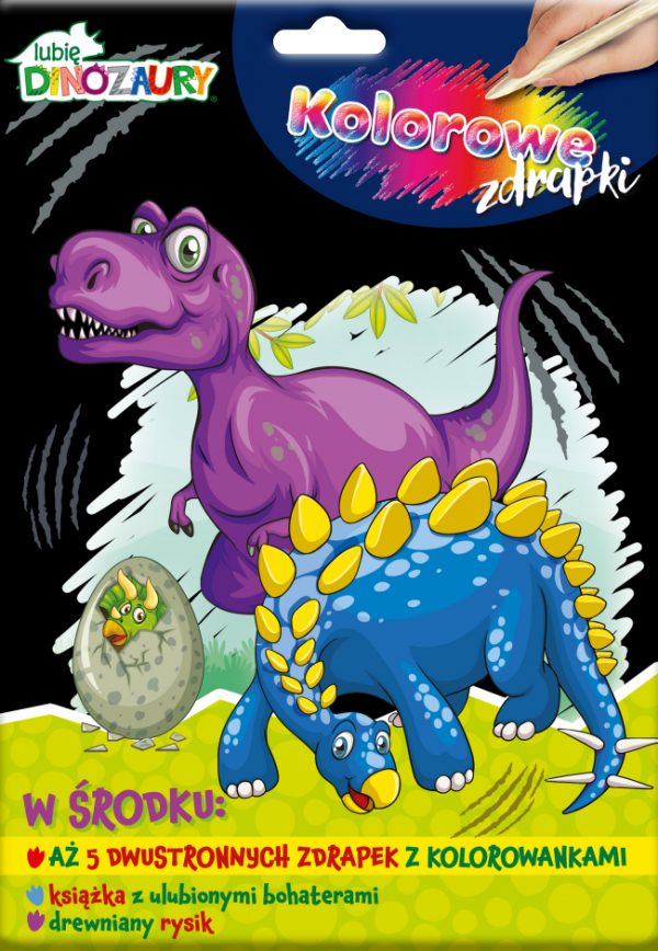 Lubię Dinozaury Kolorowe zdrapki 1