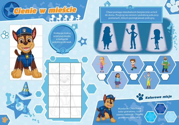 Psi Patrol Rysowanki z bajecznymi tatuażami 1 Kolorowe misje