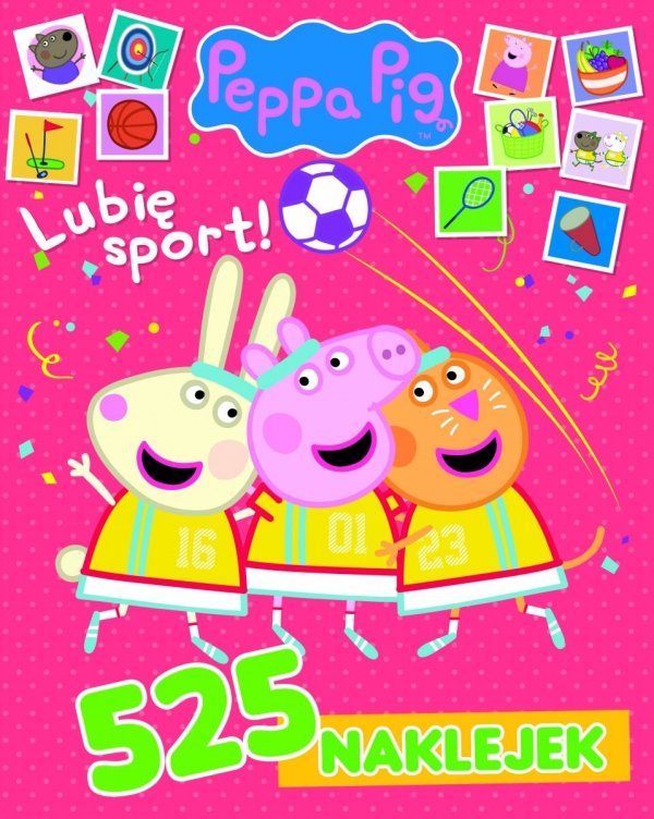 Świnka Peppa 525 naklejek Lubię sport!