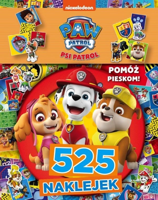 Psi Patrol 525 naklejek Pomóż pieskom!