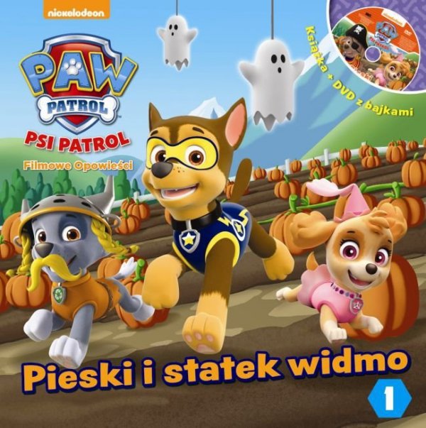 Psi Patrol Filmowe opowieści 1 Pieski i statek widmo (książka + DVD)