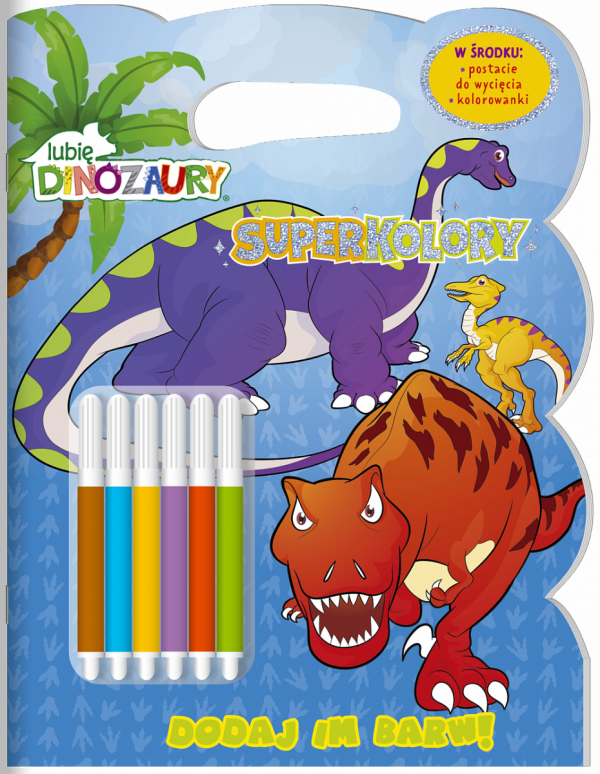 Lubię Dinozaury Superkolory 1 Dodaj im barw!