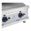 Podwójny grill gazowy - 74,5 x 40 cm - gładki / ryflowany - 2 x 3100 W - gaz ziemny - 0,02 bar ROYAL CATERING 10011916 RC-GGHR750