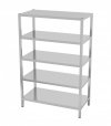 Regał magazynowy skręcany, 5 półek pełnych 800 x 500 x 1800 mm POLGAST 335085SK 335085SK
