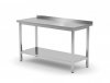 Stół przyścienny z półką 500 x 600 x 850 mm POLGAST 103056 103056