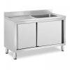 Szafka ze zlewem - 1 komora 500 x 400 x 260 mm ROYAL CATERING 10012140 RC-IKS07