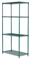 Regał antybakteryjny noMICRO siatkowy 4-półkowy 61x107x182 cm ULTRA POWER