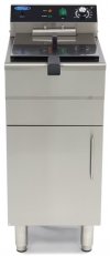Frytownica Elektryczna 1 x 16L z Kranem i Szafka MAXIMA 09365155 8719632126560