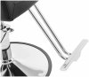 Fotel fryzjerski z podnóżkiem - 48 - 63 cm - 200 kg - czarny, srebrny PHYSA YOXALL BLACK 10040615 4062859180025