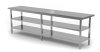 Stół centralny z dwiema półkami 2200 x 700 x 850 mm POLGAST 112227/2-6 112227/2-6
