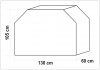 POKROWIEC NA GRILLA 130 X 60 X 105CM YATO YG-20050 YG-20050
