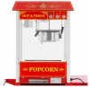 Retro maszyna do popcornu z wózkiem- czerwona - 1600 W - 5 kg/h Royal Catering 10012713 RCPW-16E.1-2F