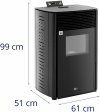 Piec na pellet - 13 kW - na 50 - 325 m³ - 5 poziomów - timer MSW MSW-PLT-13 10062360 4062859188595
