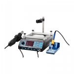 Stacja lutownicza - 75 W - 2 x kolba - podgrzewacz - LED - Basic STAMOS 10021018 S-LS-10 Basic