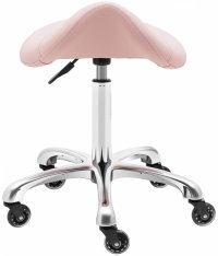 Krzesło siodłowe - 570-750 mm - 150 kg - pudrowy róż Physa 10040597 YORK POWDER PINK 