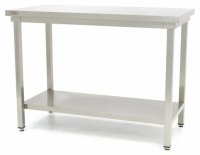 Stół gastronomiczny roboczy ze stali nierdzewnej z półką 60 x 70 cm Maxima 