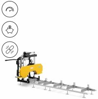 Trak taśmowy - 2,6 kW - 2800 obr./min - przenośnik rolkowy 3 m MSW 10062515 MSW-WOOHS-E3600K 