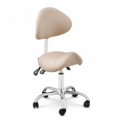 Krzesło siodłowe PHYSA MANNHEIM CREAM - kremowe - oparcie i siedzisko z regulacją wysokości PHYSA 10040494 PHYSA MANNHEIM CREAM
