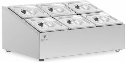 Ekspozytor na pojemniki GN 6 GN 1/6 11.4l Royal Catering RCPN-06 10012755 4062859104496