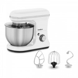 Robot kuchenny planetarny - srebrny - 1200 W - 5 l miska BREDECO 10080045 BCPM-1200S
